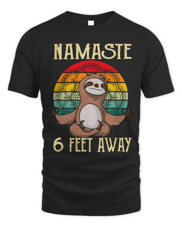 Sloth Gift Yoga Sloth Lover Sloths Yoga Namaste 6 Feet Away Meditation Funny42