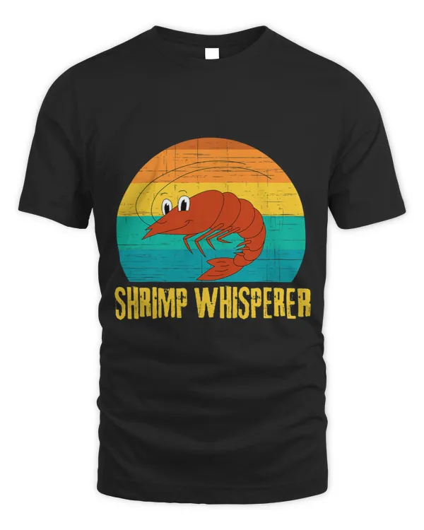 Shrimp Gift Whisperer Funny Seafood Vintage Shrimping Fishing 54