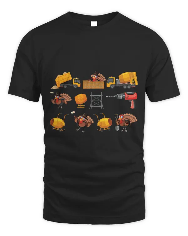 Thanksgiving Turkey Tractor Construction Vehicle Truck45