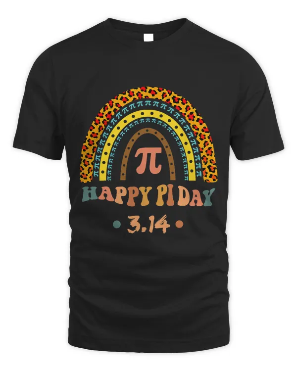 Teacher Job Happy Pi Day Mathematic Math Teacher Leopard Rainbow 2