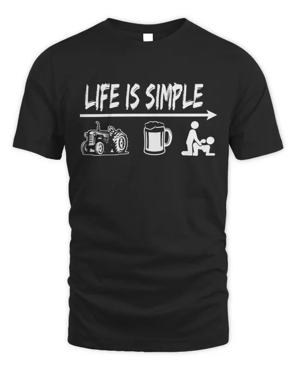 Life Is Simple Shirt Hoodie Mug Blanket For Farmer