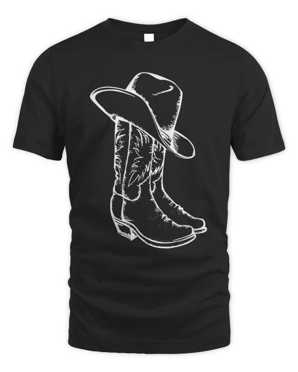 Cowboy Boots T-Shirt, Knockin Boots T-Shirt, Country Vintage T-Shirt, Cowgirl BOHO T-Shirt, Boots T-Shirt, T-Shirt, Cowboy Gift T-Shirt