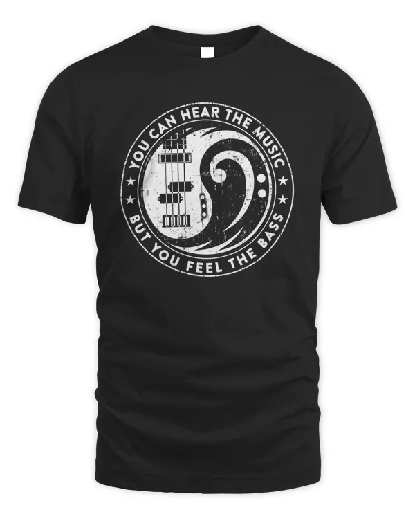 You Can Here The Music But You Feel The Bass - Bass Guitar Bass Clef Yin Yang