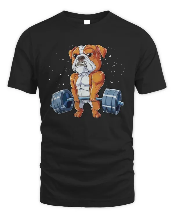 English Bulldog Weightlifting