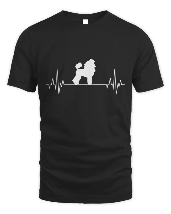 Poodle Heartbeat Dog Lover T-Shirt