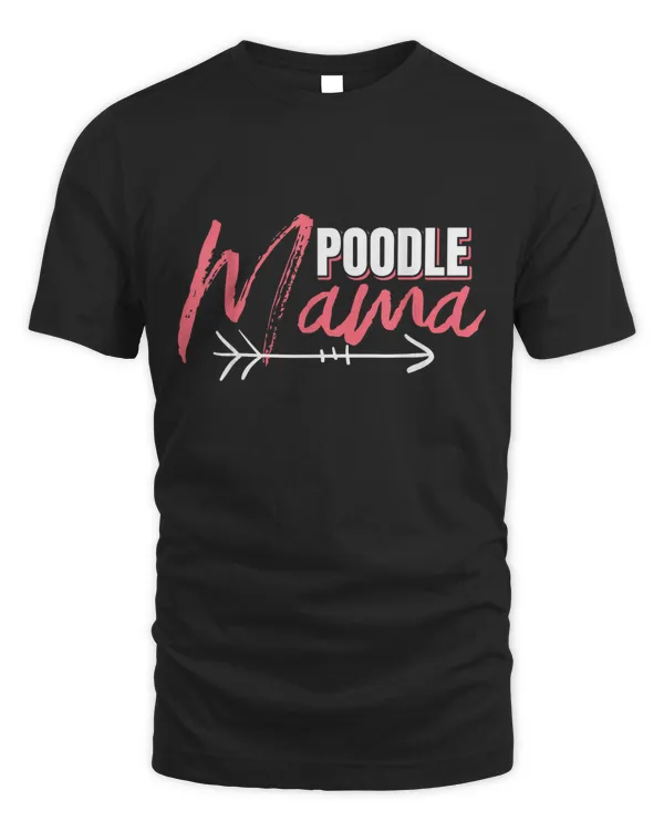 Poodle Mama Arrow Tee Poodle Lover Owner Arrow Long Sleeve T-Shirt