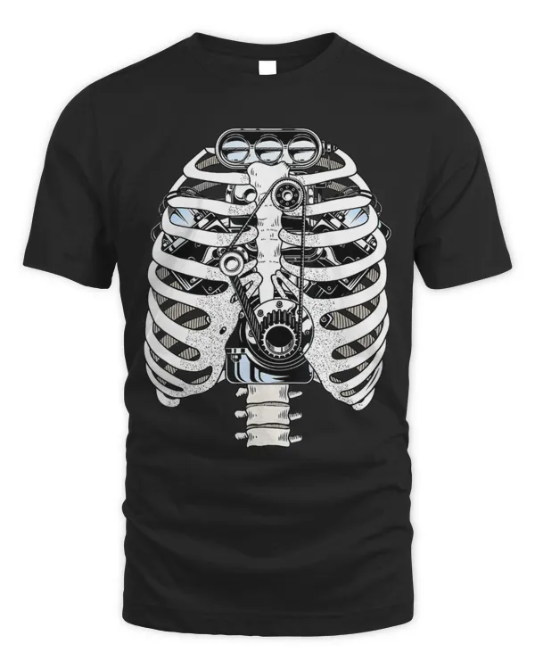 Mechanic Car Engineer Skeleton Mechanics Shirt