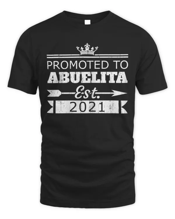 Womens Promoted Abuelita EST 2021 Funny New Spanish Grandma Lovely T-Shirt