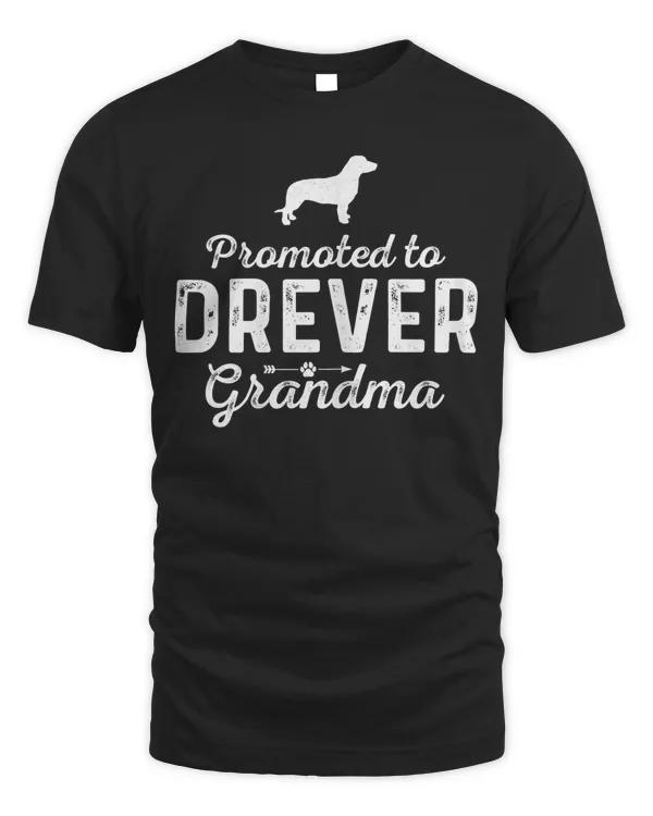 Womens Promoted to Drever Grandma Funny Drever Mom Ever T-Shirt