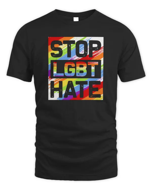 Stop LGBT Hate - Pride Month Gifts LGBTQ Transgender Pullover Hoodie
