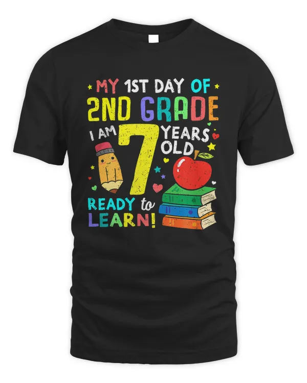 2nd Grade Back to First Day of School Shirt Boys Girl Gift
