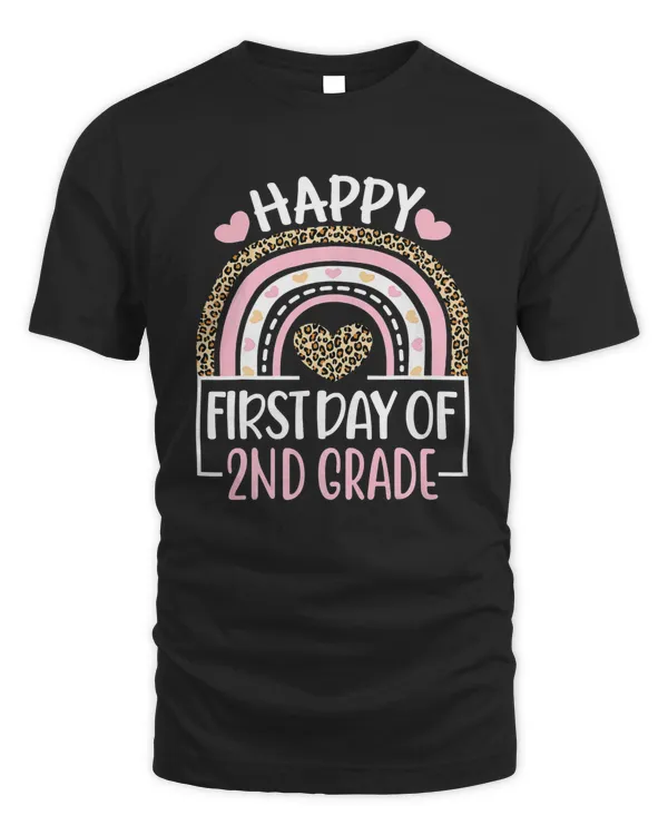 First Day of School 2nd Grade Teacher Back To School Rainbow