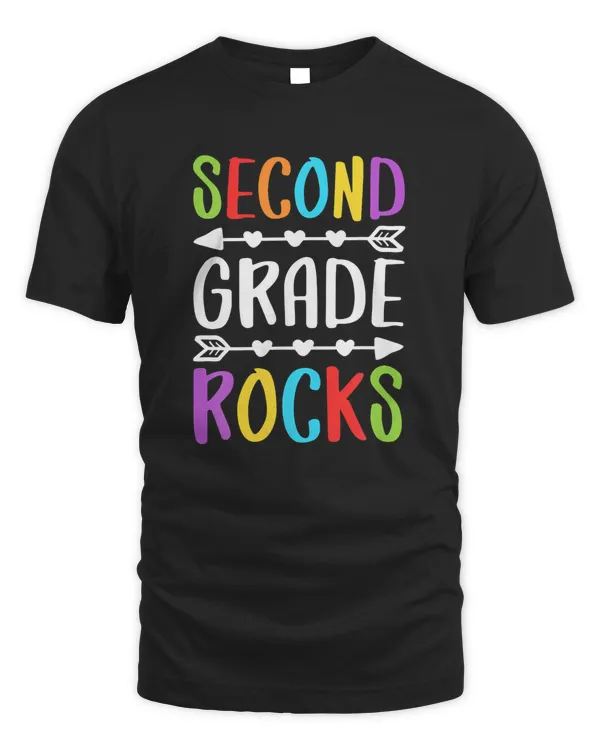 Second Grade Rocks T-Shirt 2nd Grade Back To School