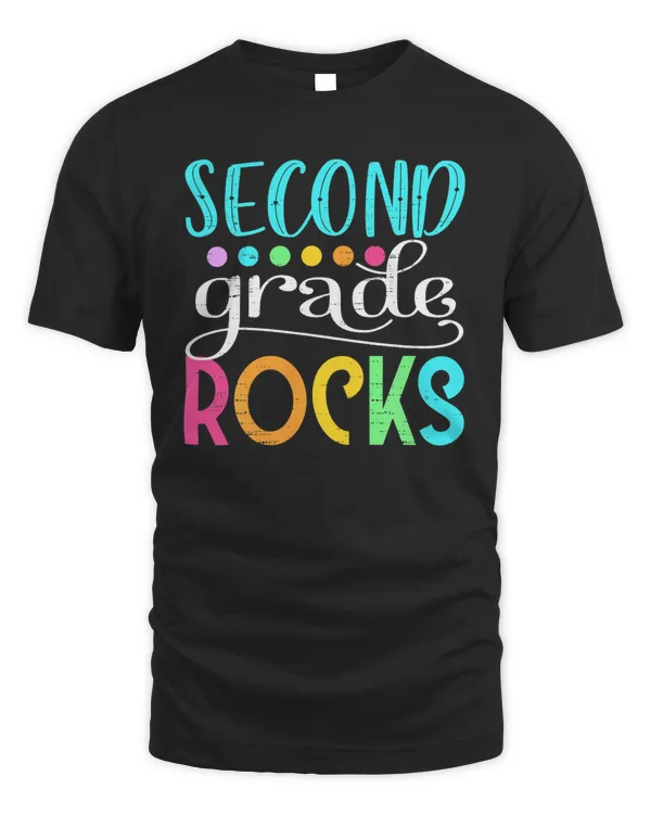 Team Second Grade Hello 2nd Grade Rocks Back To School Funny