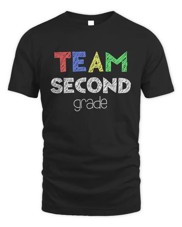 Team Second Grade T-Shirt 2nd Grade Back To School