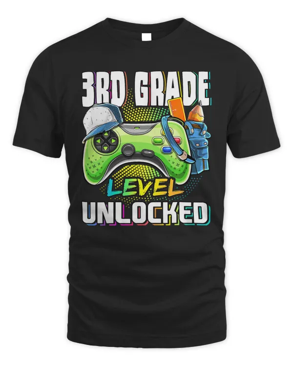 3rd Grade Level Unlocked Video Game Back to School Boys