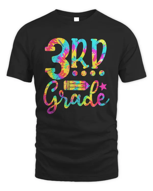 3rd Grade Teacher Tie Dye Back To School Funny