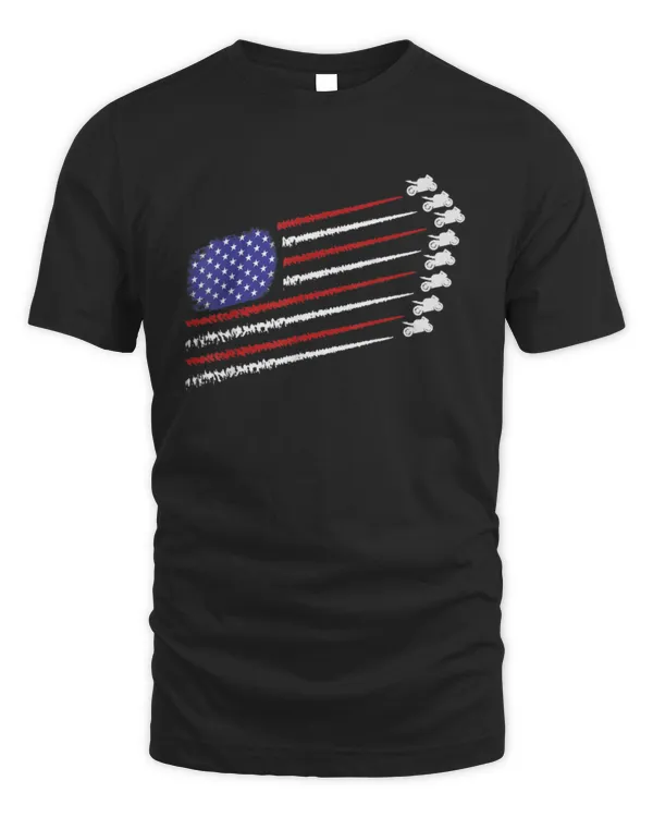 Usa Flag Motorcycle lover Sportbike