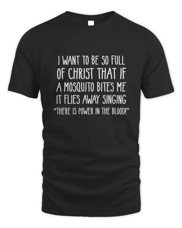 Christian Mosquito Joke Funny Deluxe100 T-Shirt