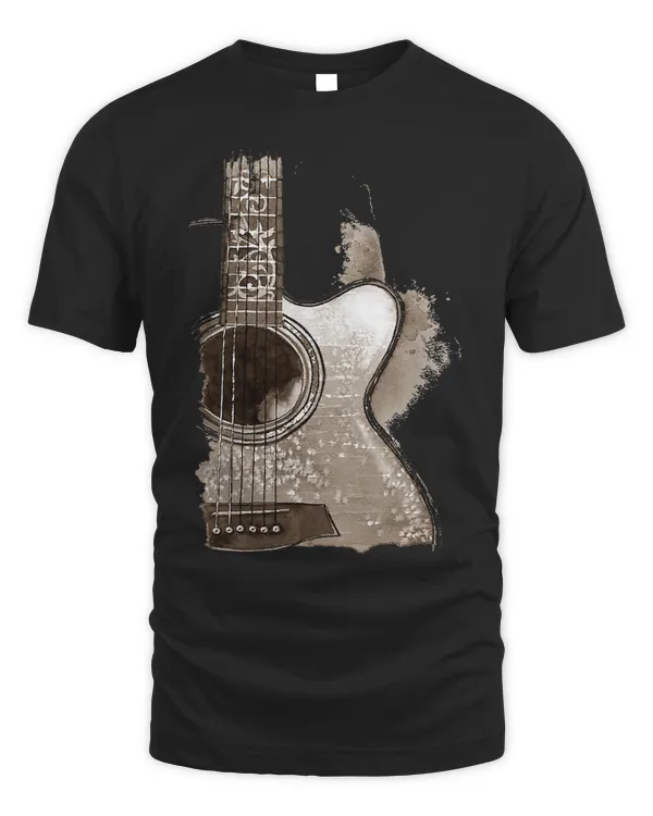 ACOUSTIC GUITAR SHIRT Guitarist T-Shirt Musician Player