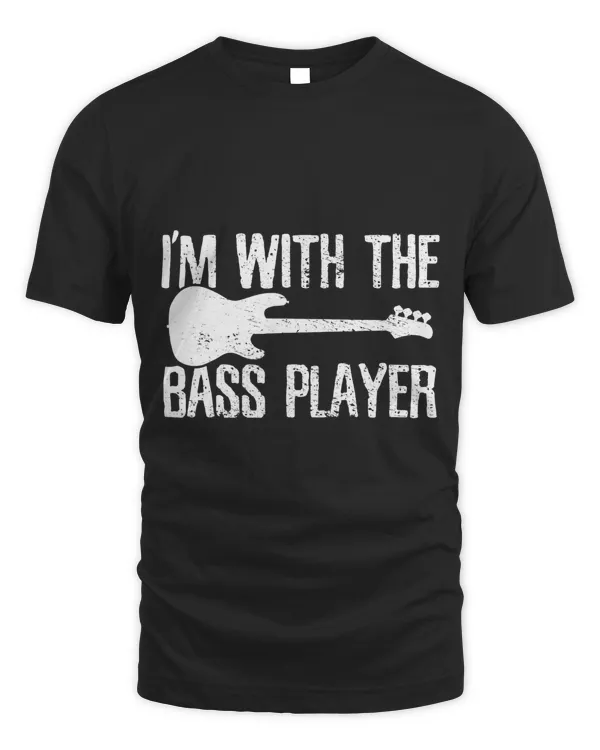 Bass Player Guitar Couple Girlfriend Vintage T-Shirt