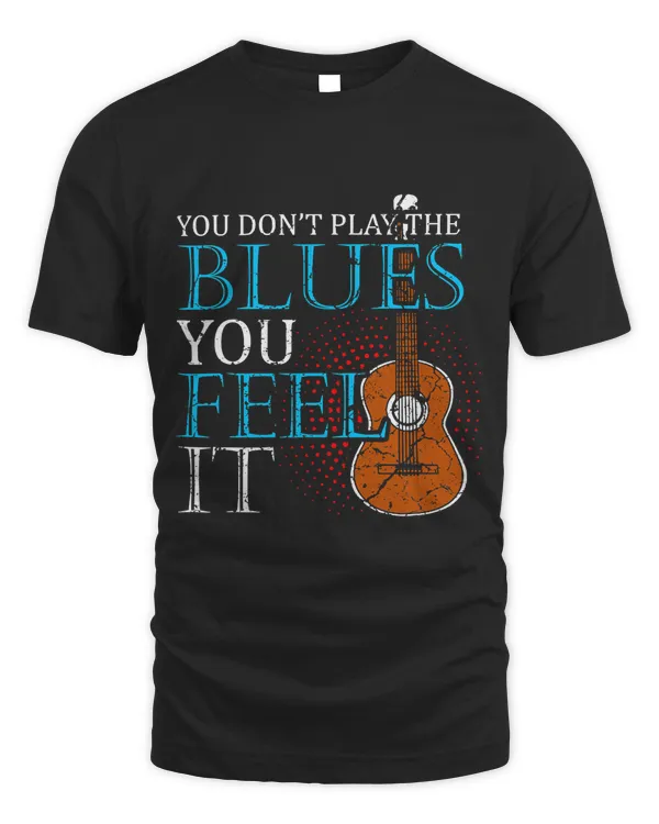 Blues Music Band Lover Guitar Teacher Tee T-Shirt