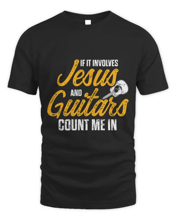 Christian Guitarist Jesus Church Worship Guitar Player T-Shirt