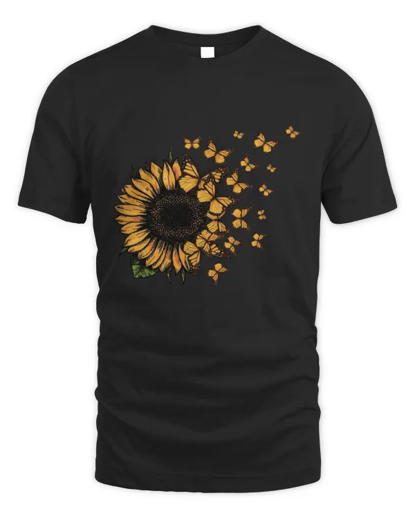 Sunflower Shirt, Butterfly T-Shirt, Graphic Tees for Women, Gift for Her, Inspirational Outfit, Mothers Day Gift, Gift for Women