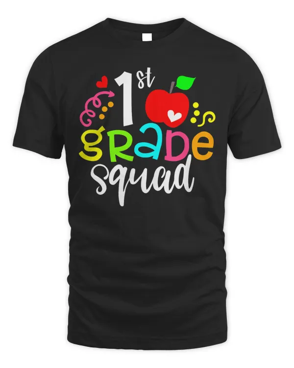 1st First Grade Squad Back To School Teacher T-Shirt