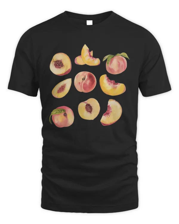 Peach T-Shirt, Vintage Graphic Fruit Shirt, Aesthetic Fruit Shirt, Boho Shirt, Fruit Tee Peach Shirt, Peach Graphic T-Shirt, Gift For Women