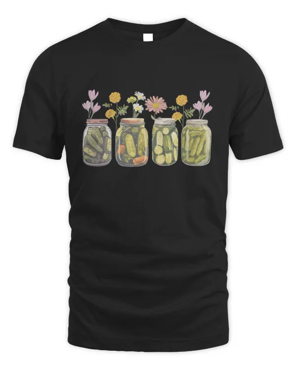Vintage Canned Pickles Shirt, Cooking T-Shirt, Pickle T-Shirt, Pickle Lover Shirts, Gift For Gardener