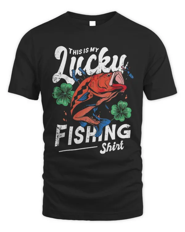 This Is My Lucky Fishing Shirt T-Shirt, Funny Fishing Shirt, Fisherman Tee, Angling Lover, Fishing Gift