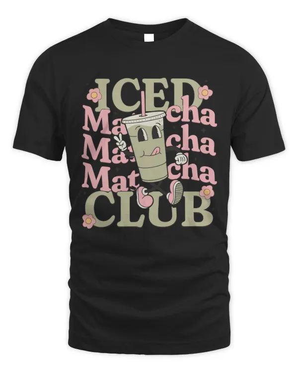 Iced Matcha Club Shirt, Tea Shirt, Matcha Lover Gift, Matcha Tea Drinker Shirt, Green Tea T-Shirt, Iced Matcha T-Shirt, Gift For Summer