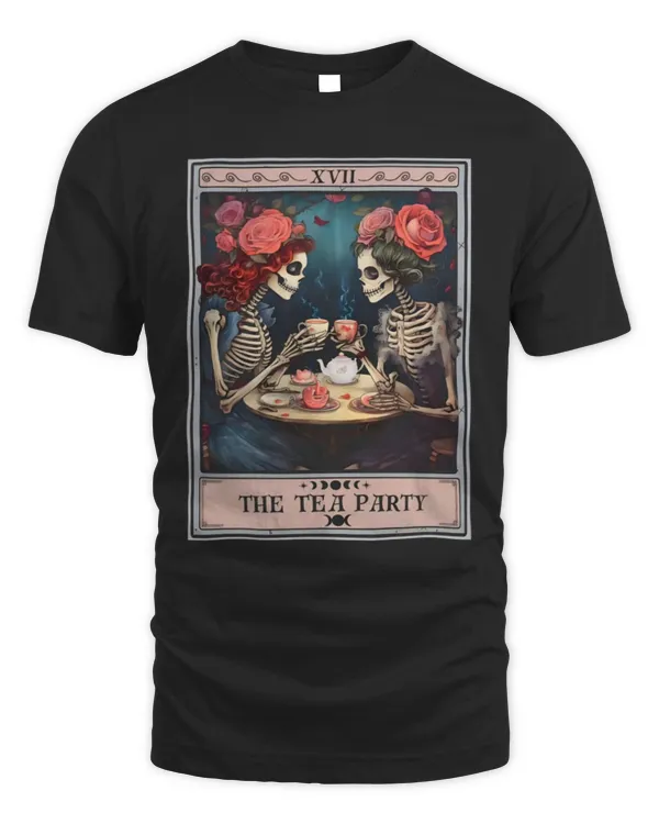 The Tea Party Shirt, Tea Shirt, The Tea Party Tarot Card Shirt, Tea Drinker Shirt, Gift For Tea Lover T-Shirt