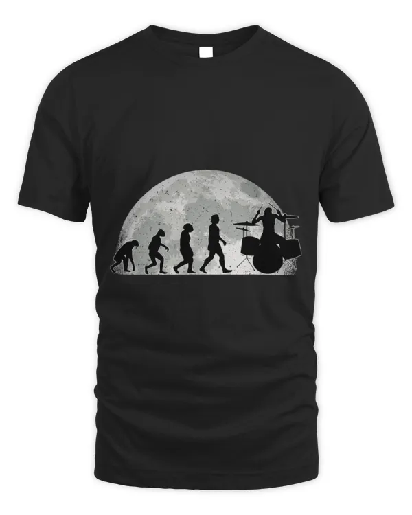 Funny Drummer s Evolution Moon Drummer Musician Drum Kit