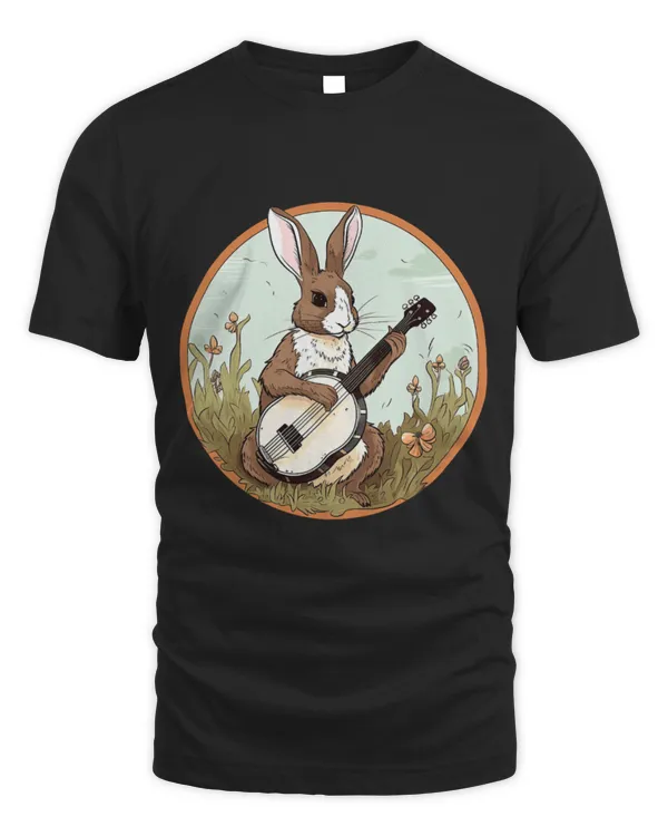 Funny Banjo Rabbits Playing The Banjo in Cottagecore Aesthetic22