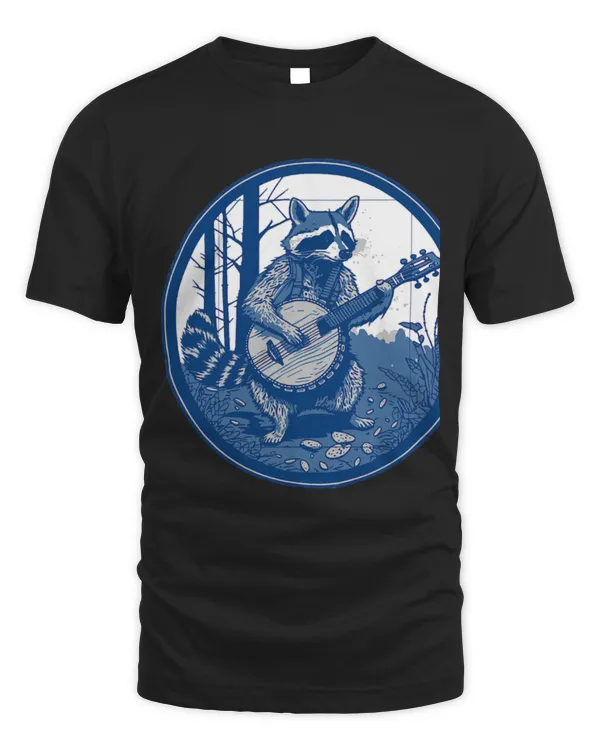 Funny Banjo Raccoons Playing Banjo Vintage Cottagecore Funny Bluegrass