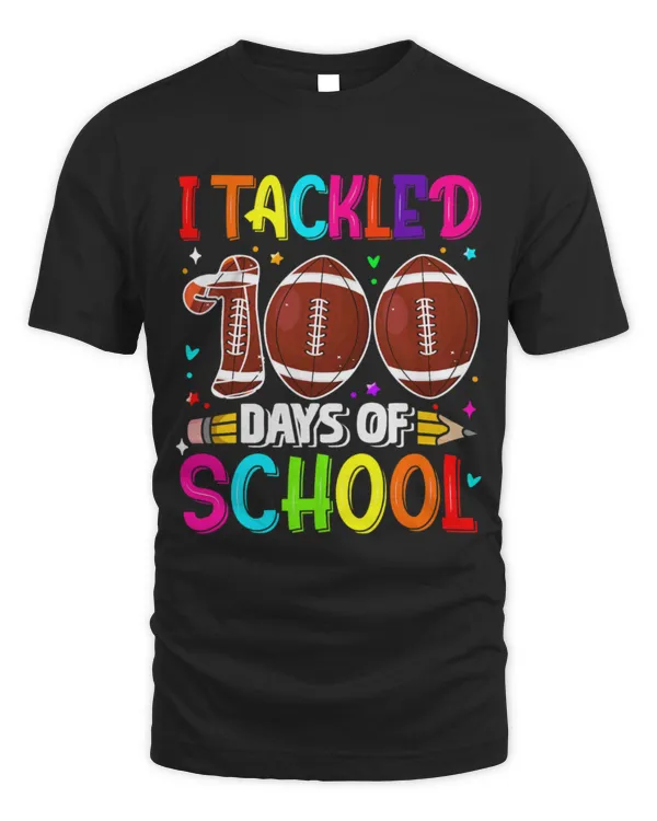 Sport American Football Teacher Job I Tackled 100 Days Of School Football Lover Teacher Student
