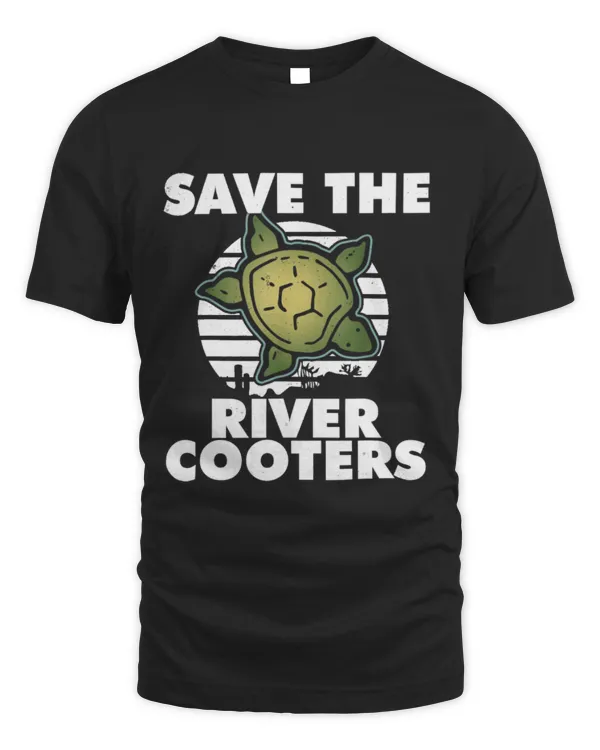 Funny Save The River Cooters Turtle Shirt Ocean
