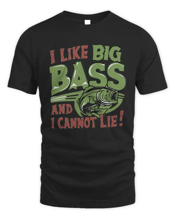 I Like Big Bass And I Cannot Lie Shirt, Funny Fishing Shirt, Fisherman Gift, Reel Fun Shirt, Fishing Enthusiast Shirt, Angler Fish Gift