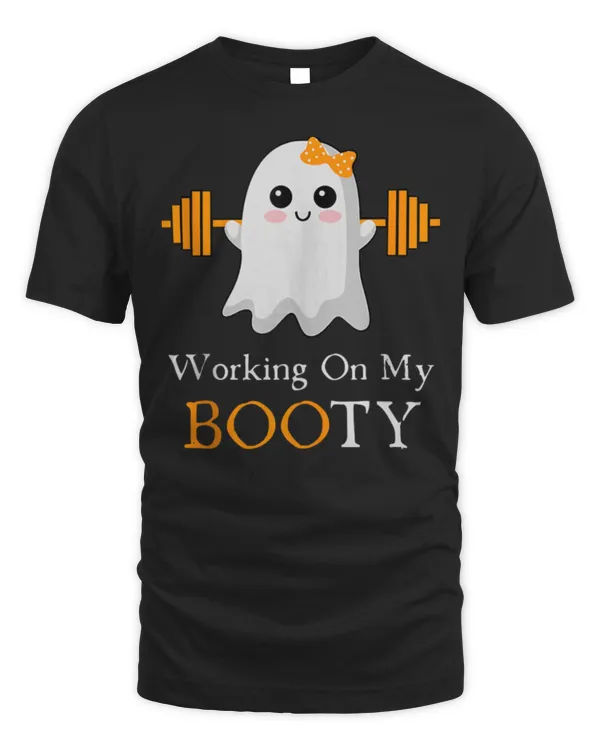 Working on My Boo Halloween Workout Weightlifting Ghost T-Shirt Working on My Boo Halloween Workout Weightlifting Ghost T-Shirt
