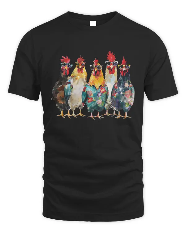 Aloha Chicken Funny Shirt, Chicken Summer Shirt, Chicken Lover Shirt