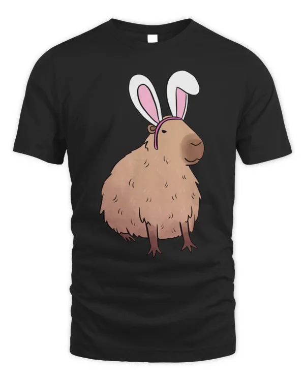 Capybara Mammal wearing easter bunny Ears