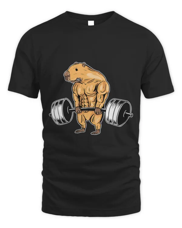 Capybara Mammal Weightlifting Capybara Bodybuilding Fitness Gym Workout