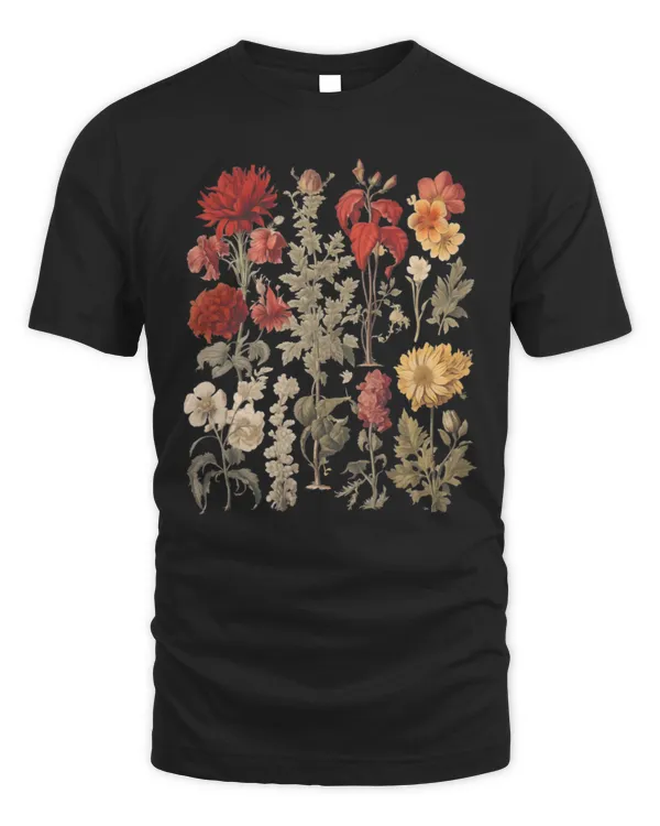 Wildflowers Shirt, Cottagecore Flowers T-shirt, Garden Lover Shirt