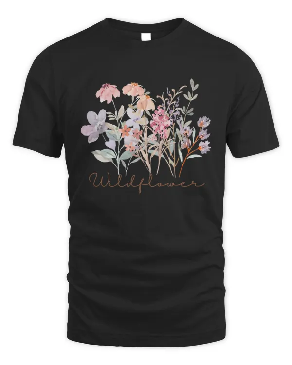 Wildflower Shirt, Retro Floral Shirt, Botanical Shirt