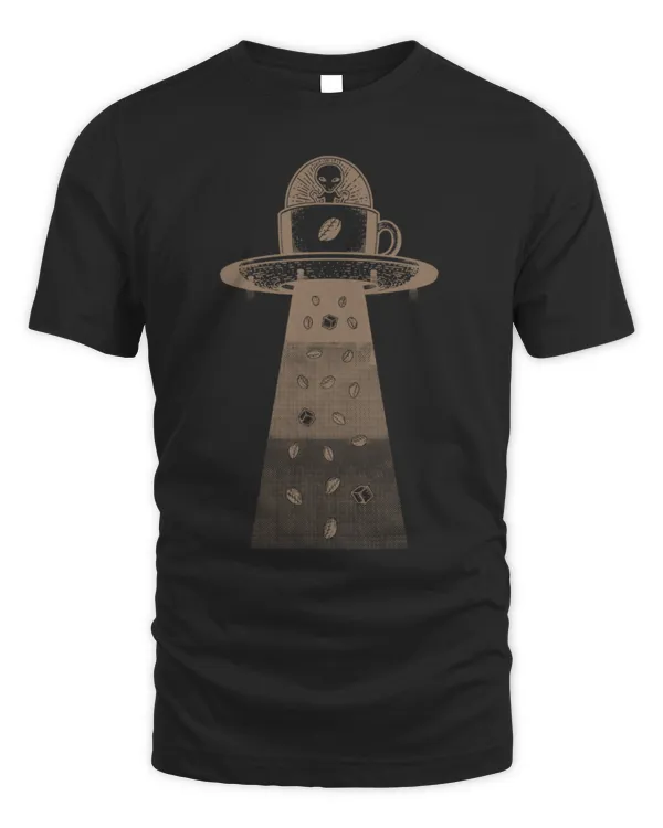 Coffee Invasion T-Shirt, Funny Coffee Alien Shirt, Coffee Lover Gifts