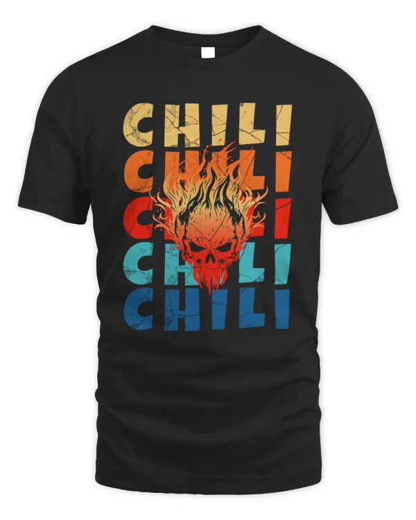 smoking hot chili skull