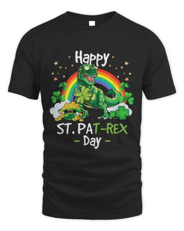 Dinosaur Pet Happy St Pat Trex Day Funny Dinosaur Shamrock Patricks Day 4