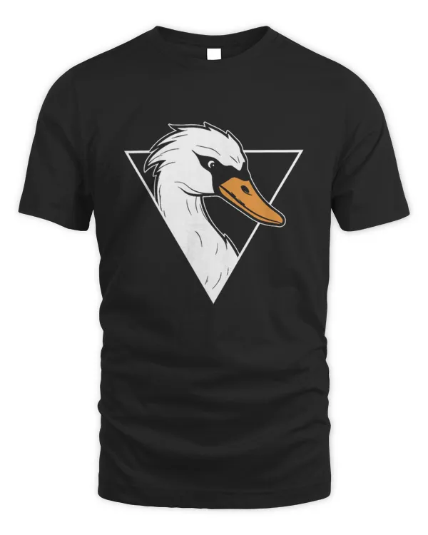Angry Looking Swan Ironic Wildlife Birds T-Shirt